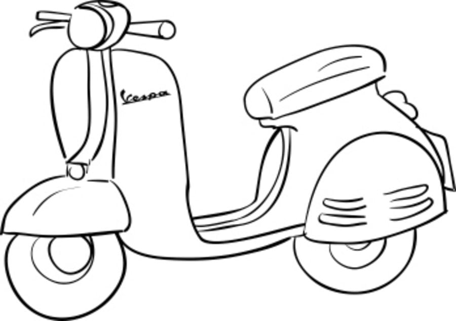 Detail Vespa Ausmalbild Nomer 7