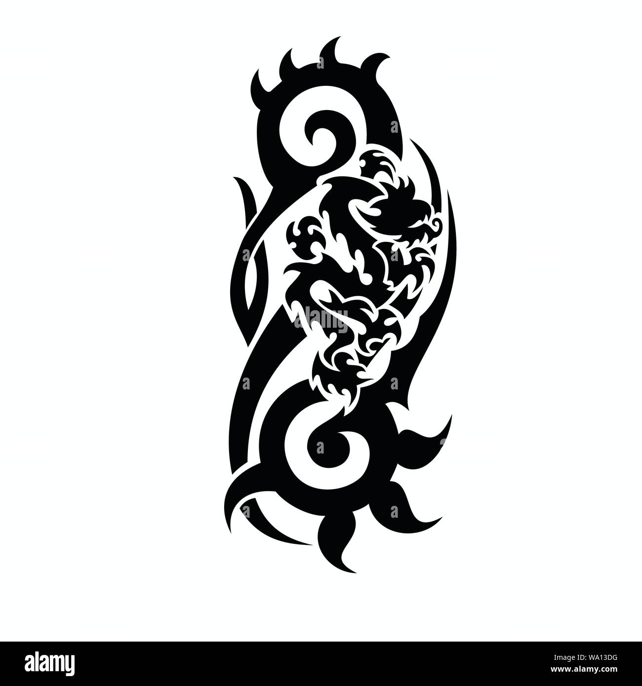 Detail Asia Drachen Tattoo Nomer 21