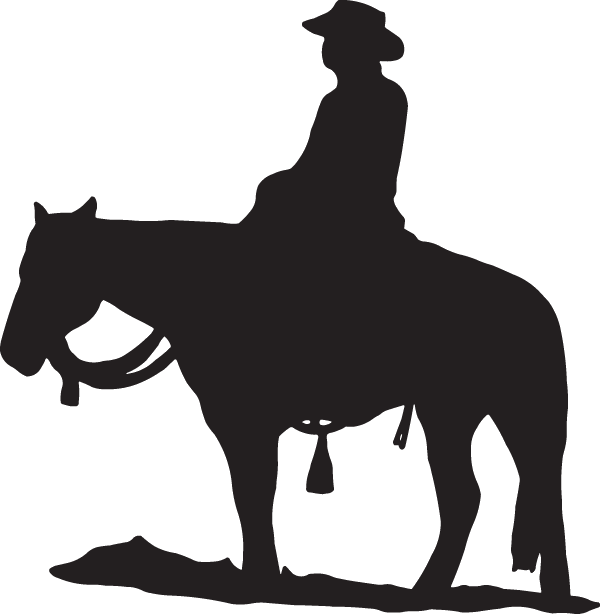 Detail Cowboy On Horse Clipart Nomer 16