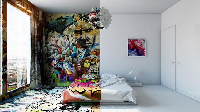 Detail Gambar Disain Kamar Grafiti Nomer 2