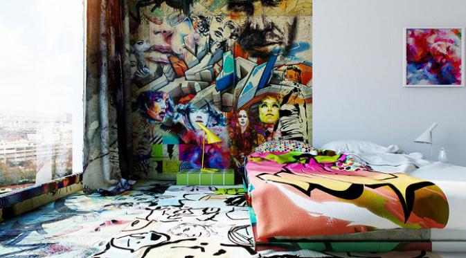 Detail Gambar Disain Kamar Grafiti Nomer 19