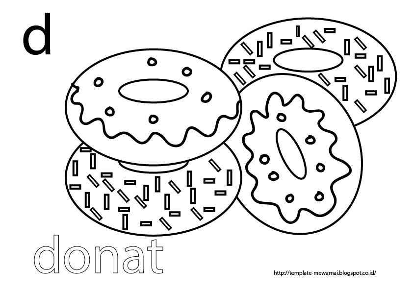 Detail Gambar Donat Untuk Mewarnai Nomer 11