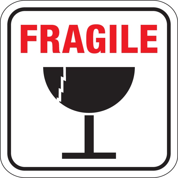 Detail Fragile Sticker Nomer 4