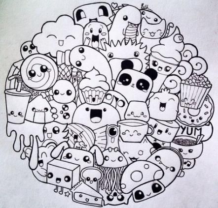 Detail Gambar Doodle Art Monster Nomer 30