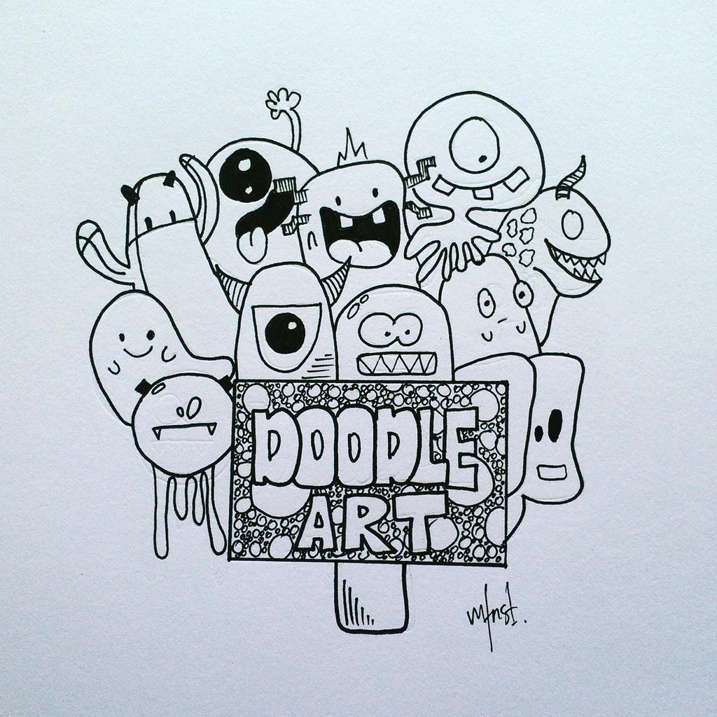 Detail Gambar Doodle Art Monster Nomer 46