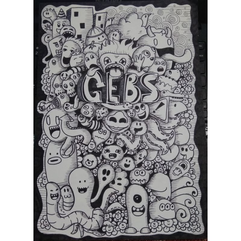 Detail Gambar Doodle Art Nama Nomer 27