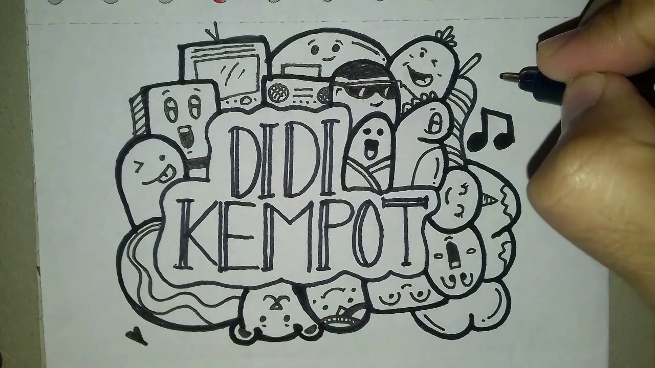 Detail Gambar Doodle Art Nama Nomer 43