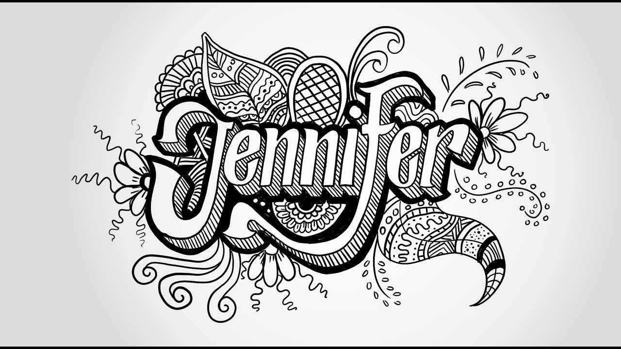 Detail Gambar Doodle Art Name Nomer 49