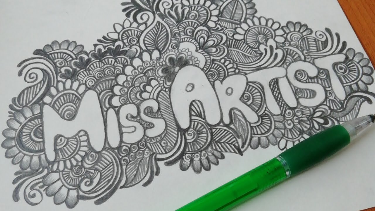 Detail Gambar Doodle Art Name Simple Nomer 10