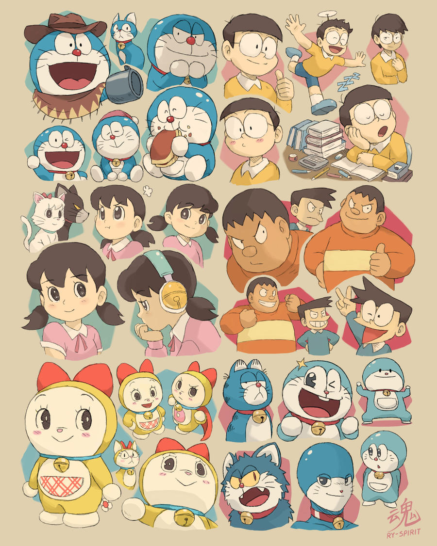 Detail Gambar Doodle Doraemon Nomer 49