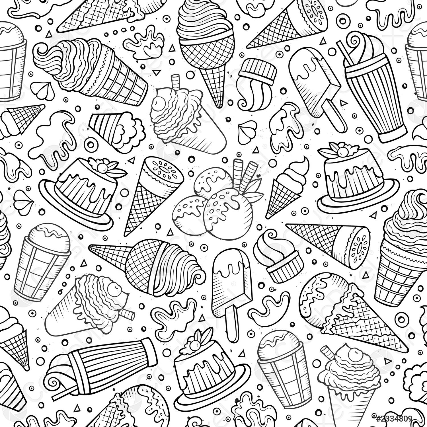 Detail Gambar Doodle Eskrim Nomer 43