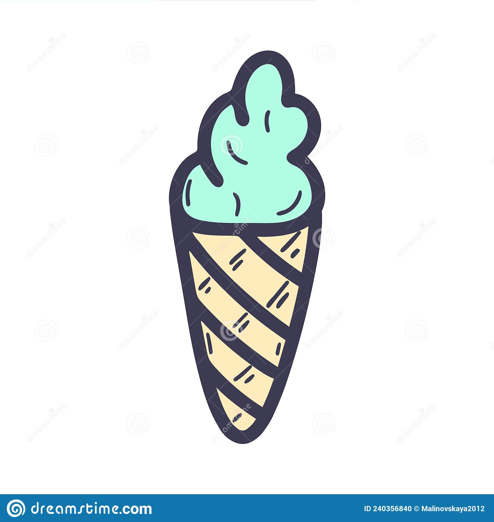 Detail Gambar Doodle Eskrim Milkshake Di Dalam Cup Nomer 28