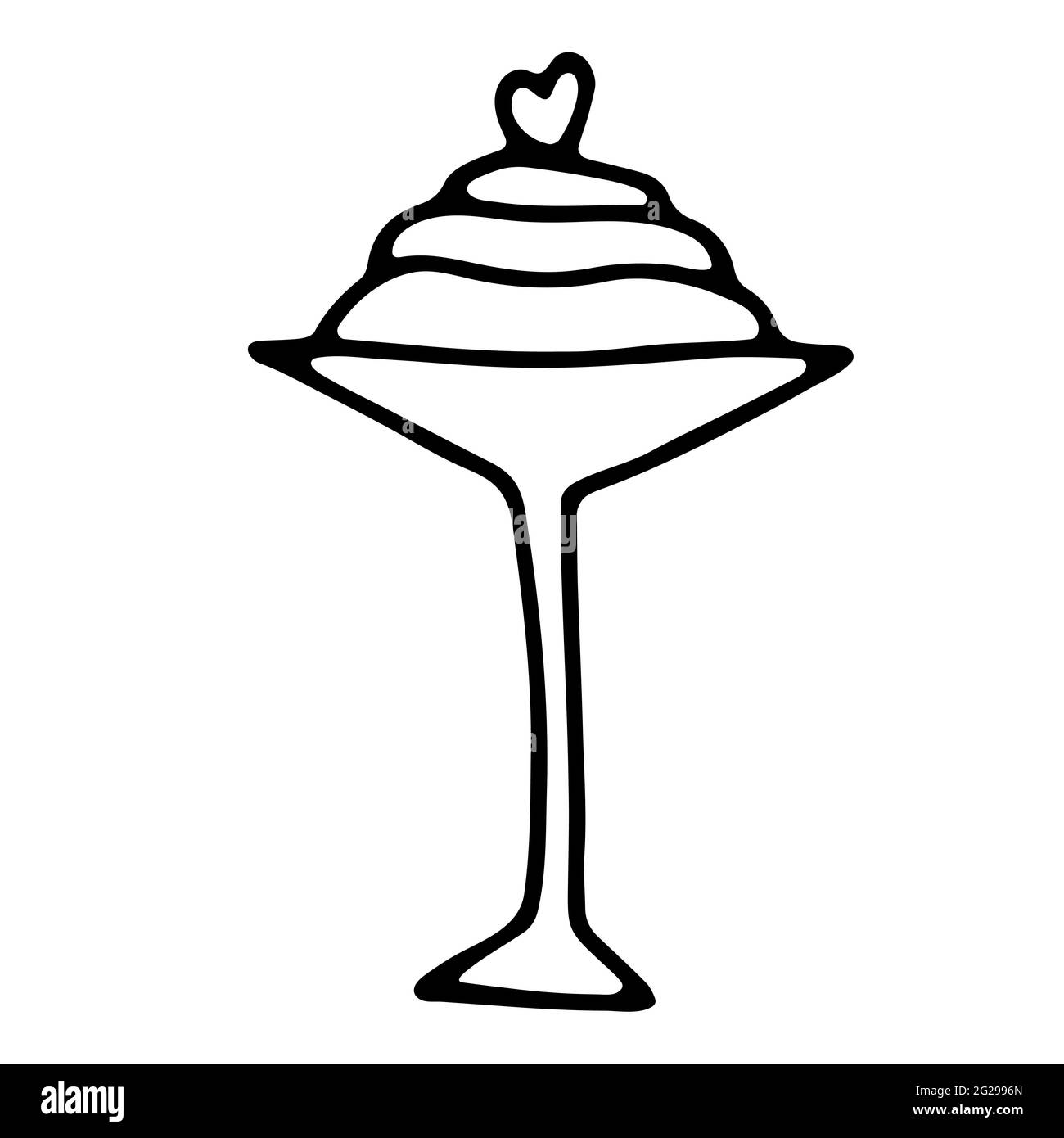 Detail Gambar Doodle Eskrim Milkshake Di Dalam Cup Nomer 30