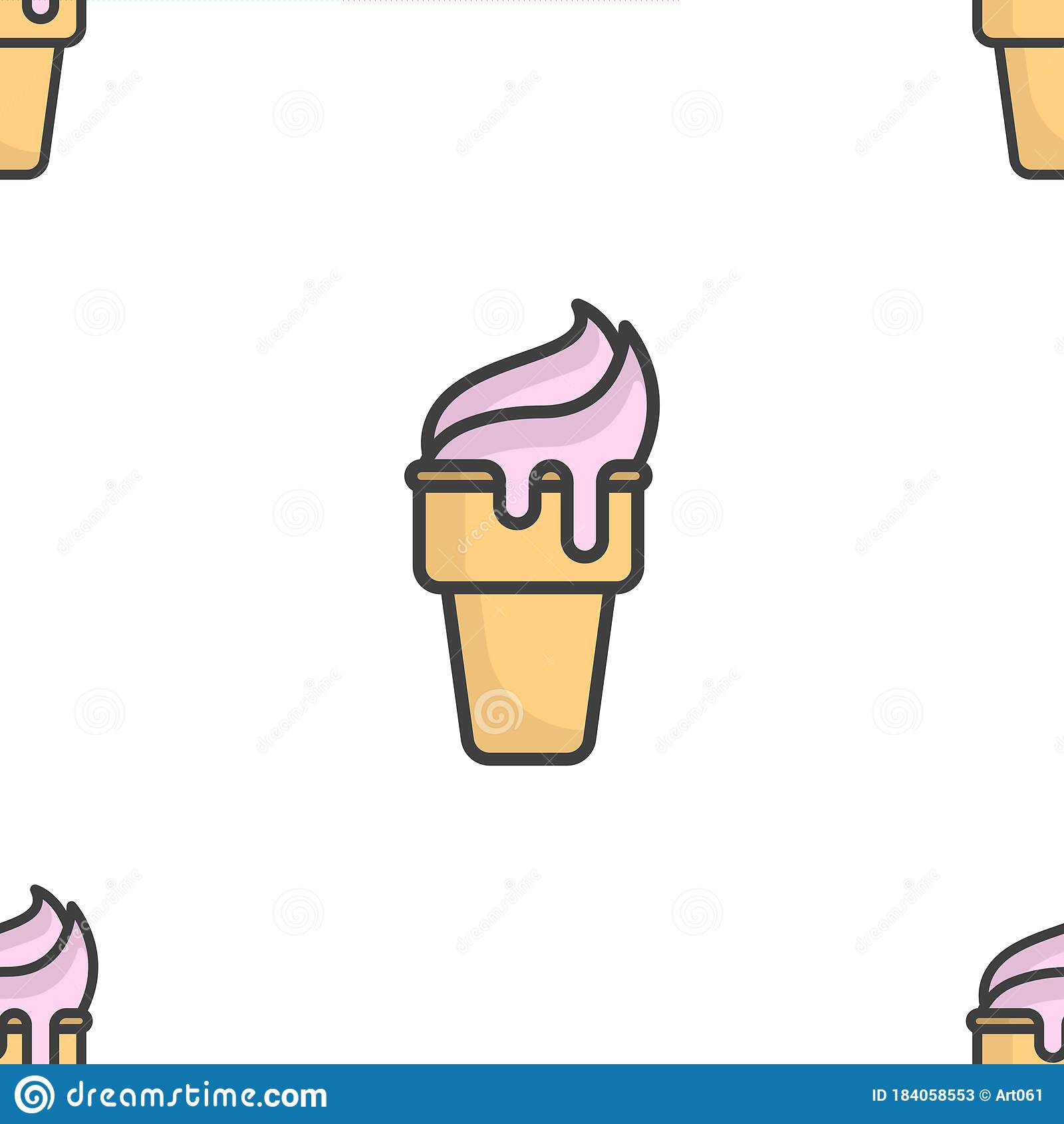 Detail Gambar Doodle Eskrim Milkshake Di Dalam Cup Nomer 31