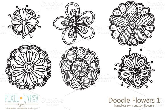 Detail Gambar Doodle Flower Nomer 8