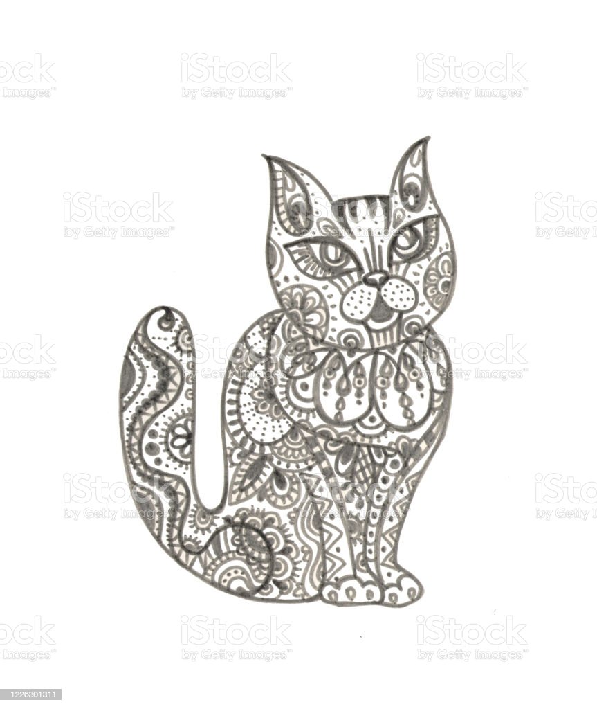 Detail Gambar Doodle Kucing Nomer 14