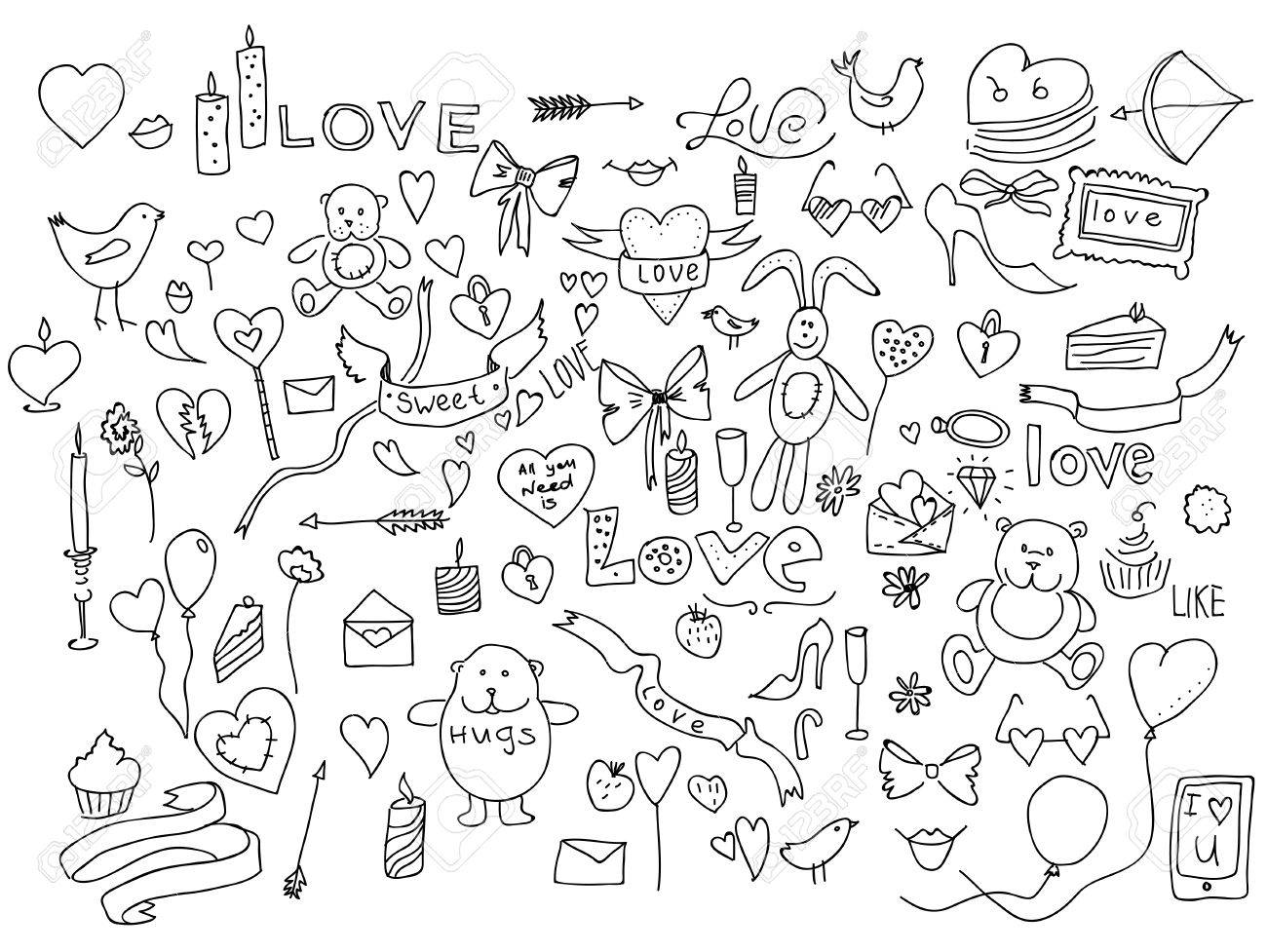 Detail Gambar Doodle Love Nomer 20