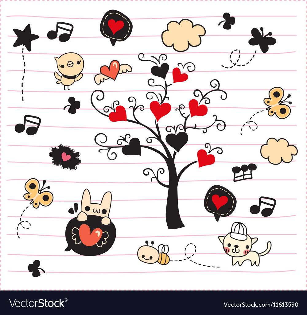Detail Gambar Doodle Love Nomer 55