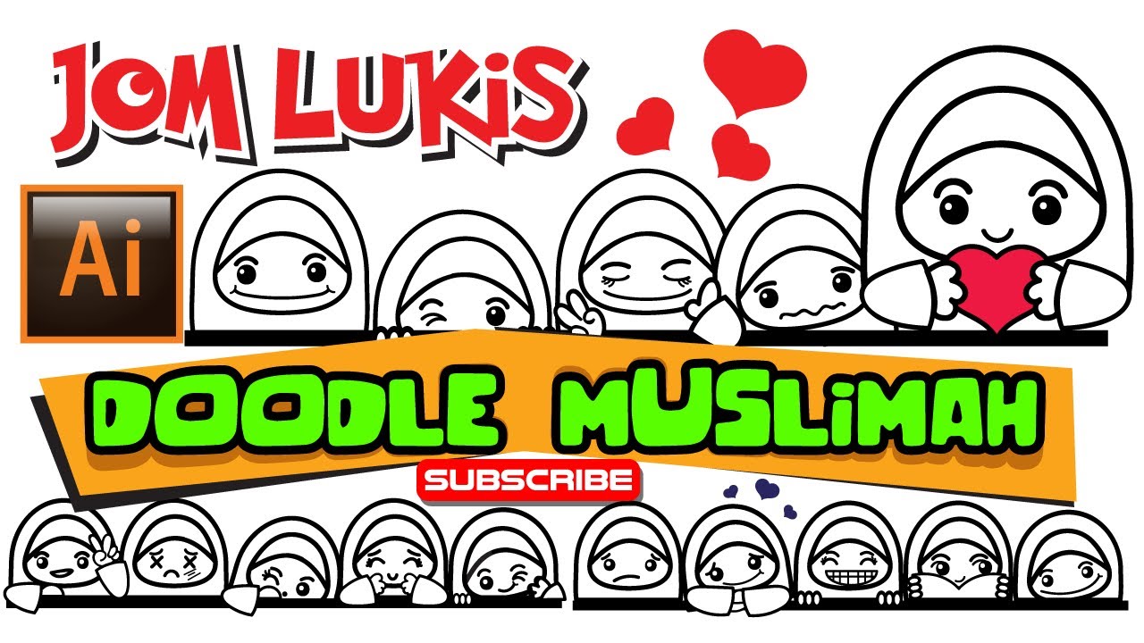 Detail Gambar Doodle Muslimah Nomer 40