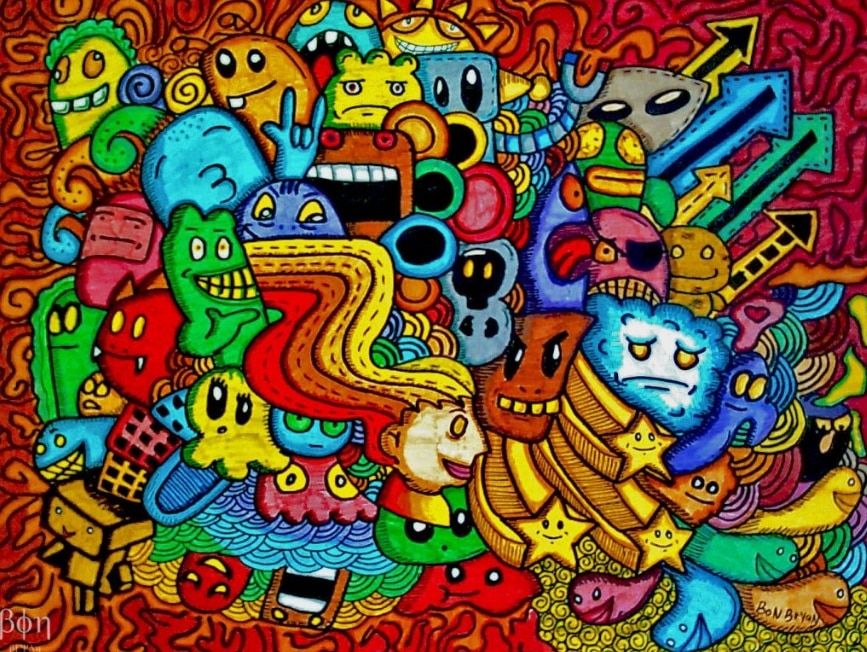 Detail Gambar Doodle Warna Nomer 23