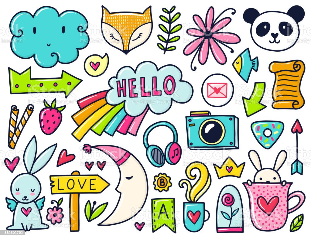 Detail Gambar Doodle Warna Nomer 39