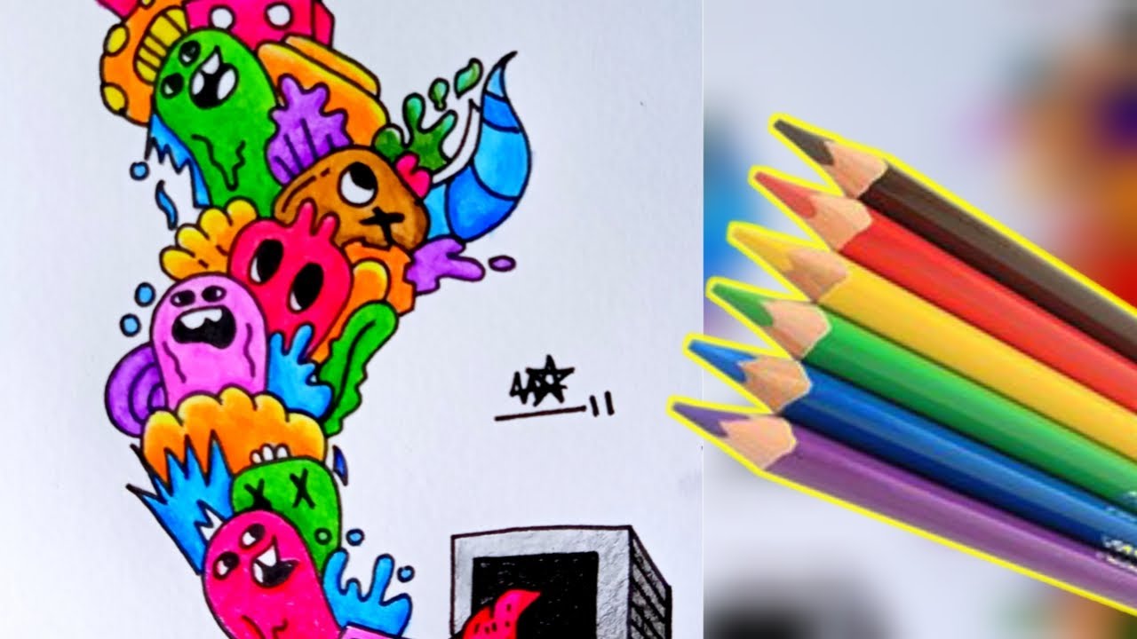 Detail Gambar Doodle Warna Nomer 41