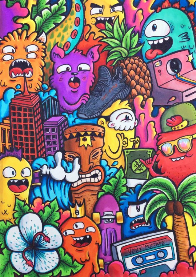 Detail Gambar Doodle Warna Nomer 50