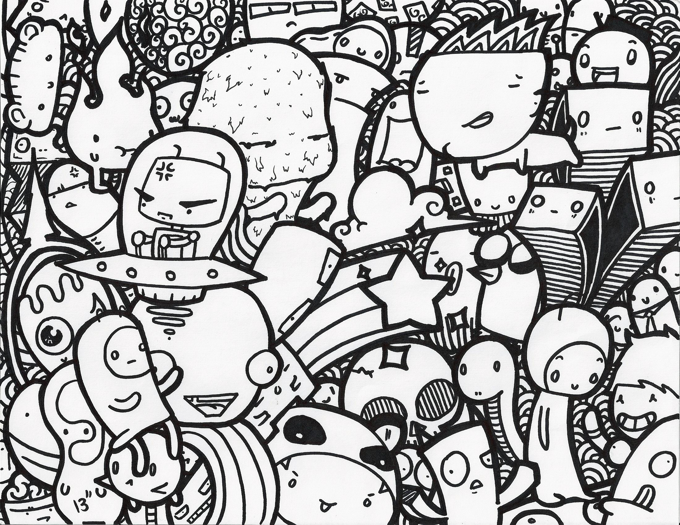 Detail Gambar Doodle Yang Berwarna Nomer 31