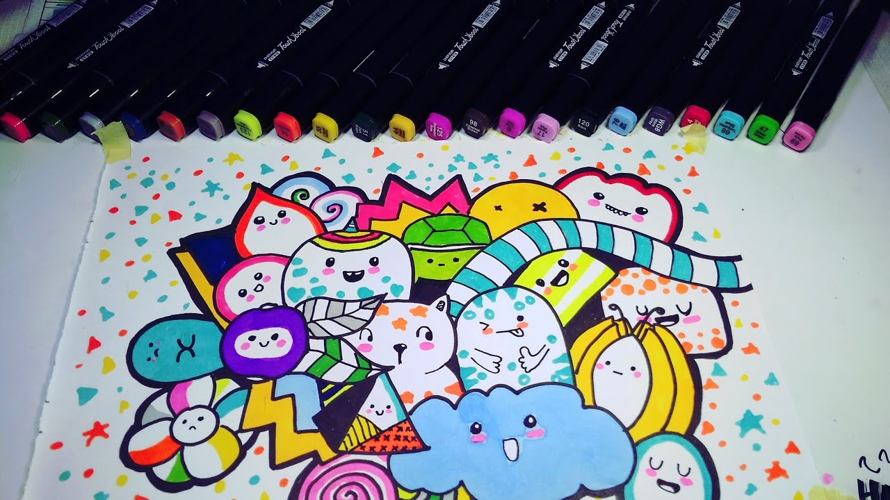 Detail Gambar Doodle Yang Berwarna Nomer 10