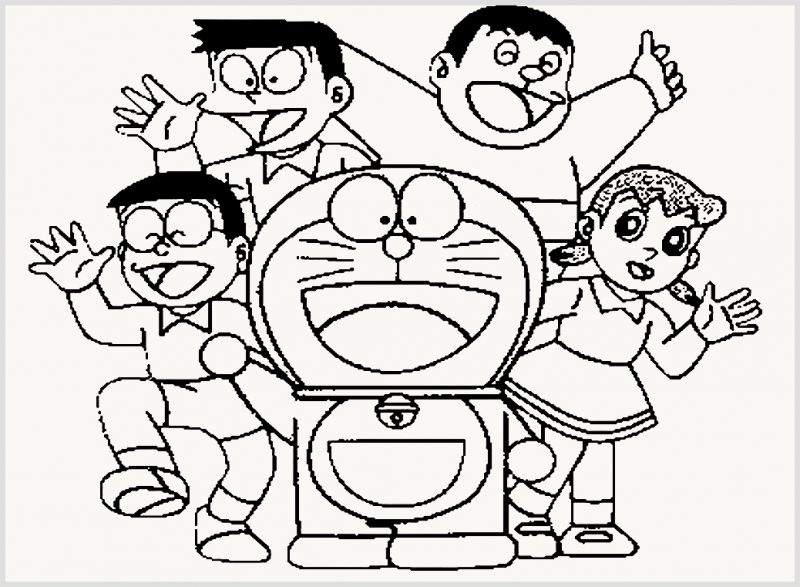 Detail Gambar Doraemon Dan Kawannya Nomer 14
