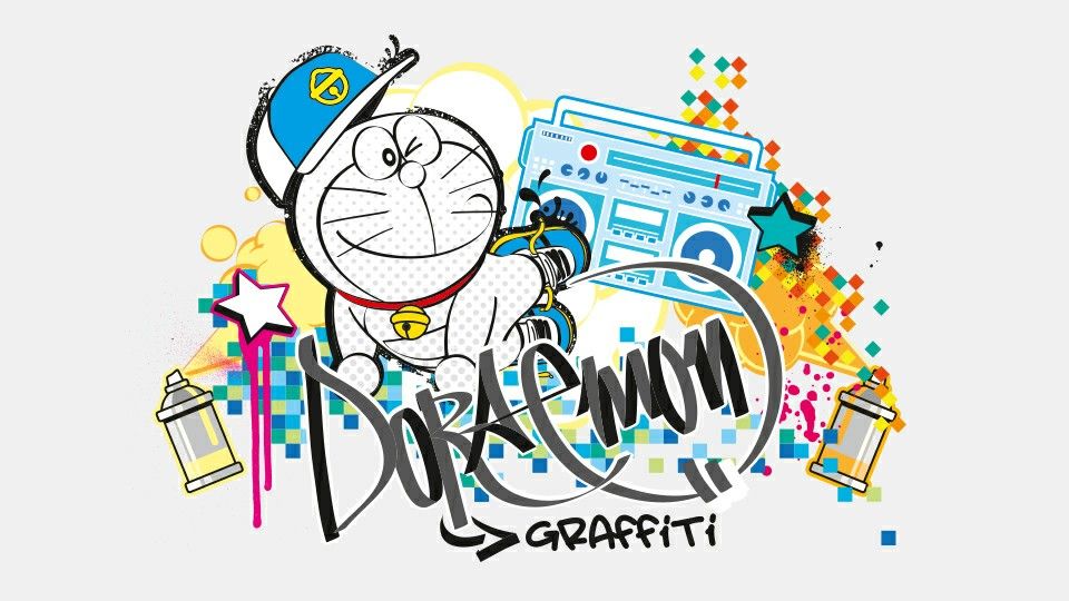 Detail Gambar Doraemon Grafiti Nomer 21