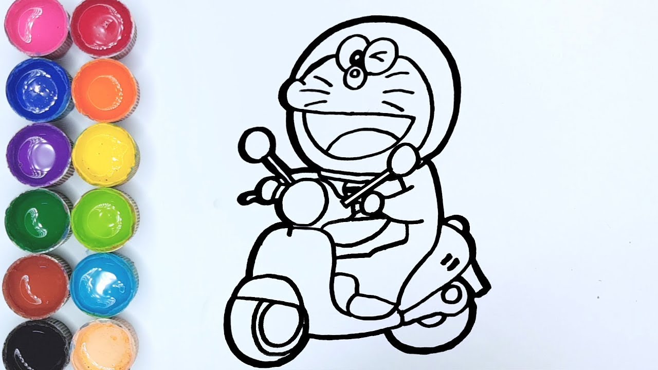 Detail Gambar Doraemon Hitam Putih Untuk Mewarnai Nomer 34