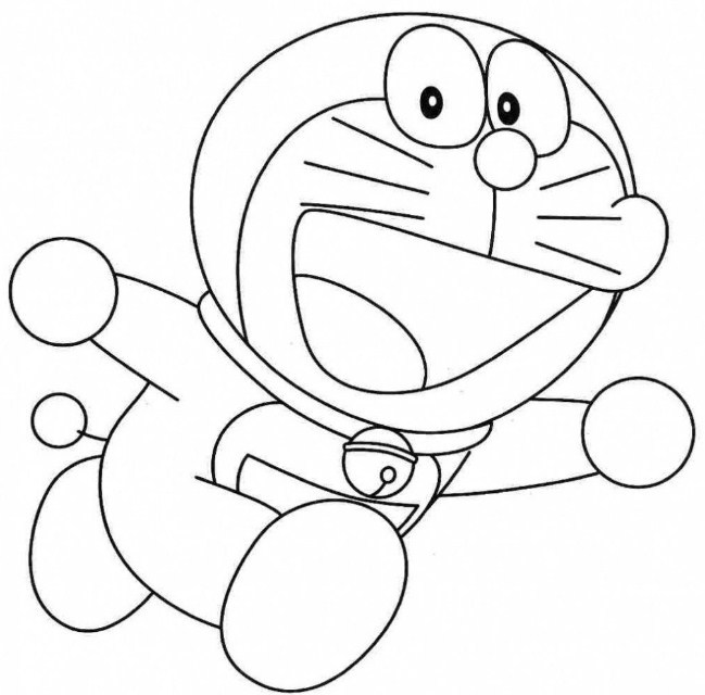 Detail Gambar Doraemon Hitam Putih Untuk Mewarnai Nomer 35