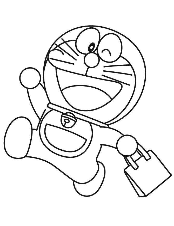 Detail Gambar Doraemon Mewarnai Nomer 17
