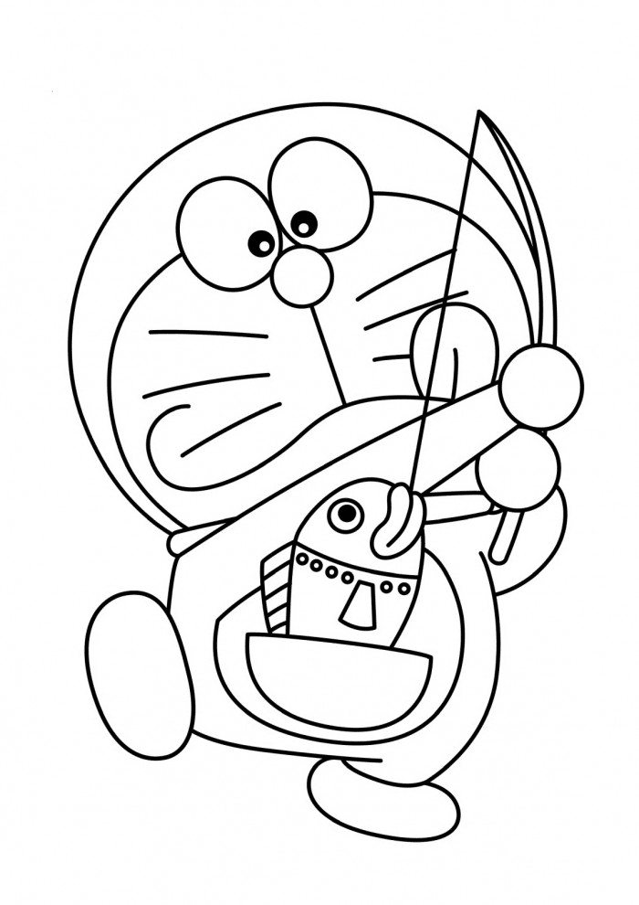 Detail Gambar Doraemon Mewarnai Nomer 3