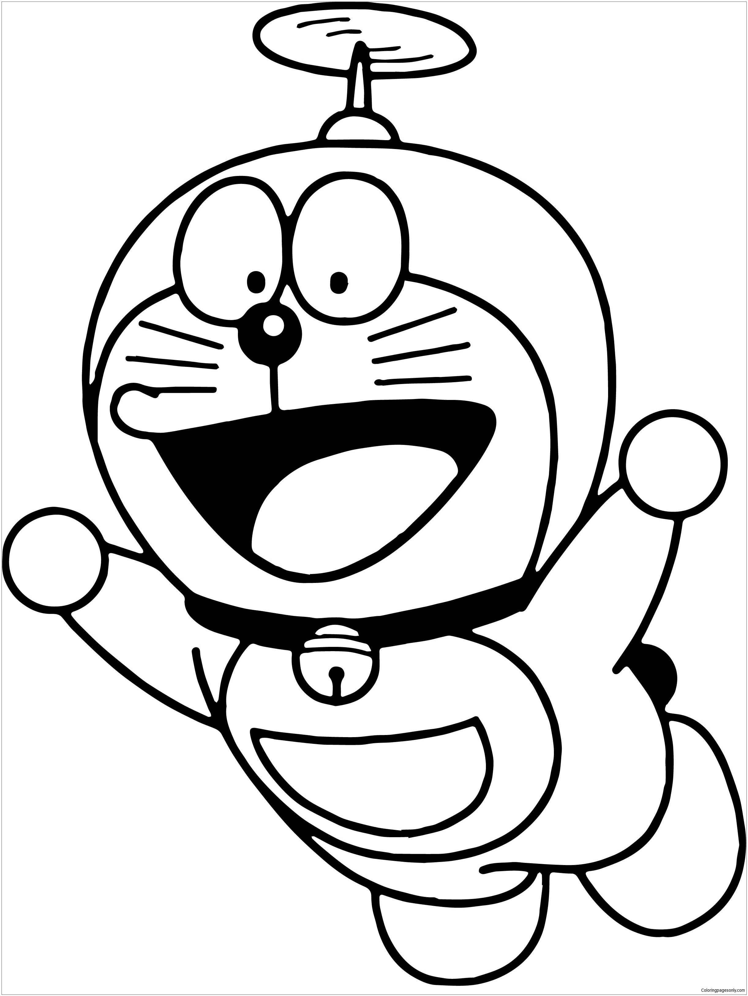 Detail Gambar Doraemon Untuk Mewarnai Nomer 31