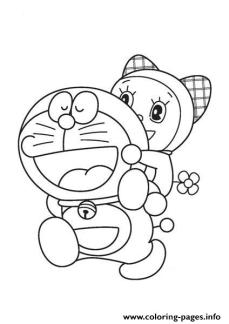 Detail Gambar Doraemon Yang Belum Diwarnai Nomer 14