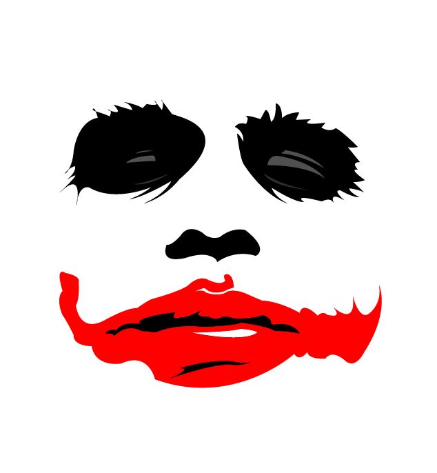 Detail Black And White Joker Face Nomer 5