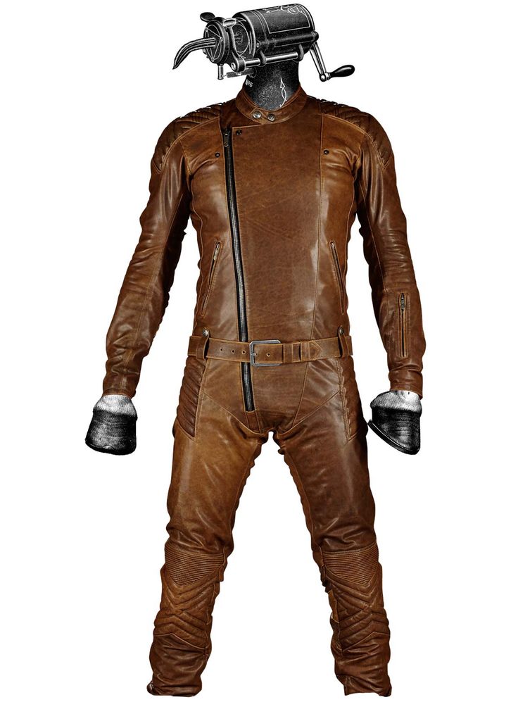 Brown Leather Pants And Jacket - KibrisPDR