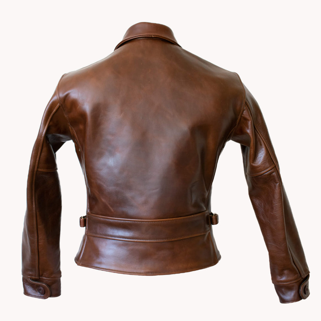 Detail Brown Leather Pants And Jacket Nomer 7