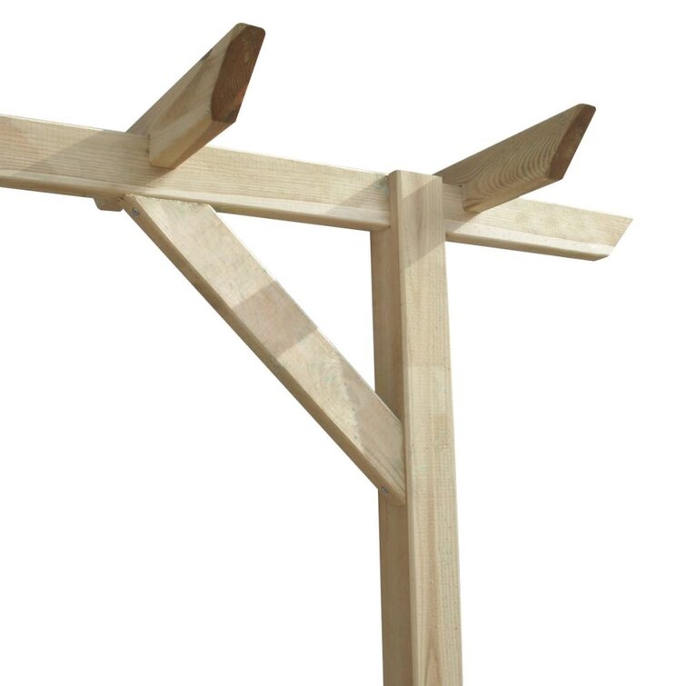 Detail Flachdach Pergola Holz Nomer 19