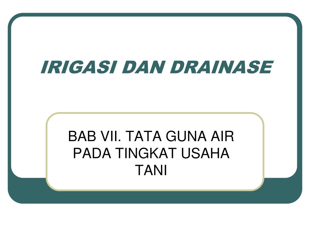 Detail Gambar Drainase Irigasi Nomer 28