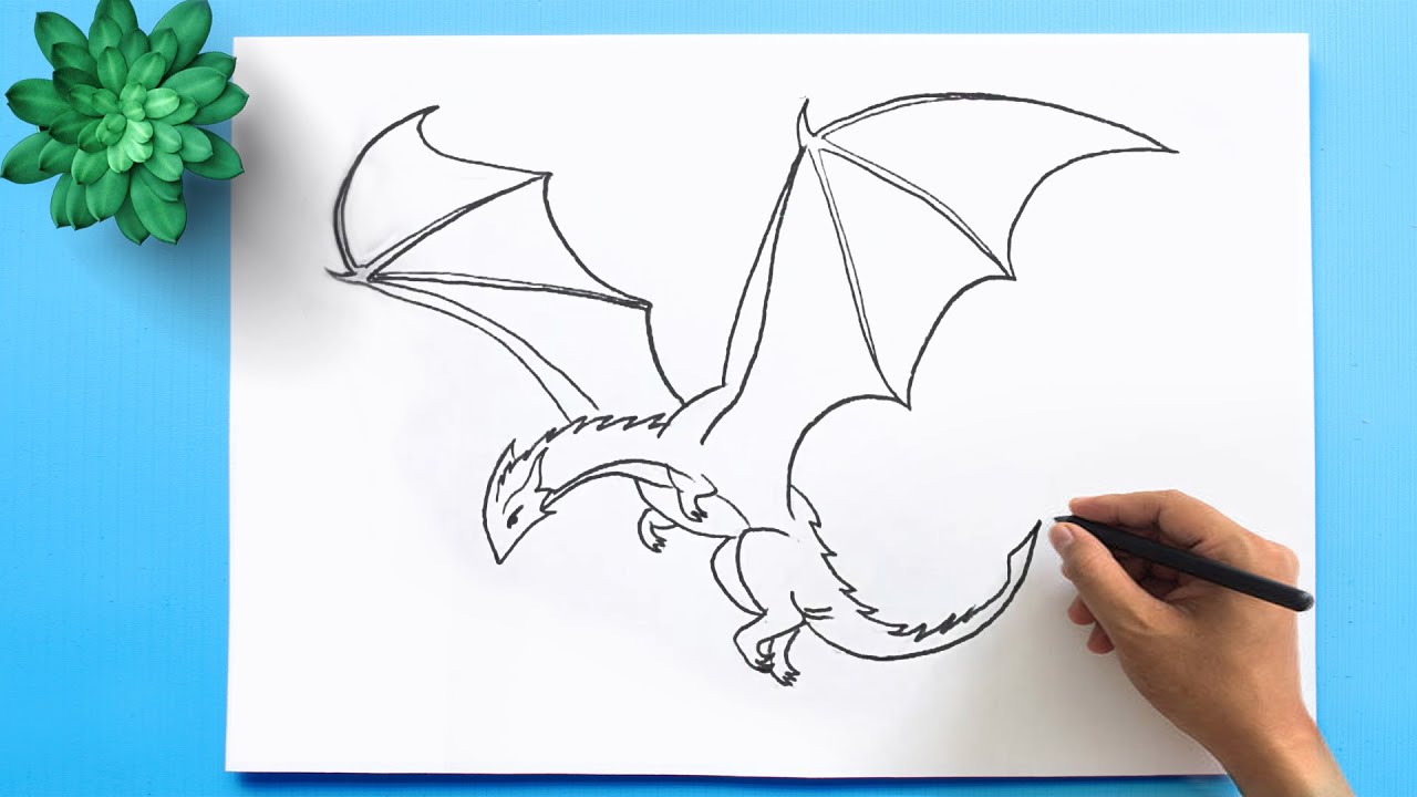 Detail Gambar Drawing Dragon Nomer 2