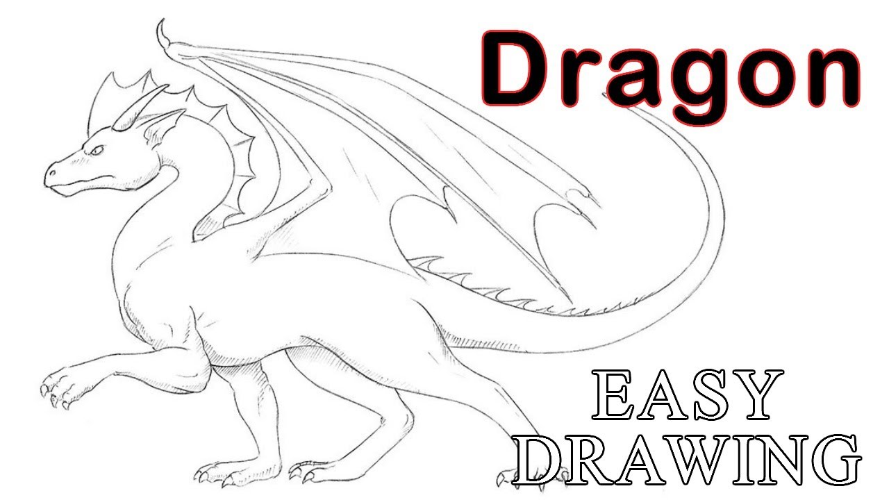 Detail Gambar Drawing Dragon Nomer 42