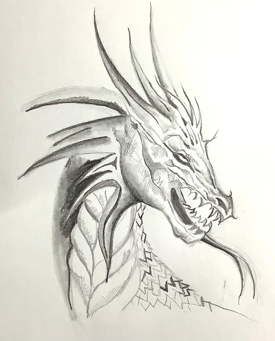 Detail Gambar Drawing Dragon Nomer 6