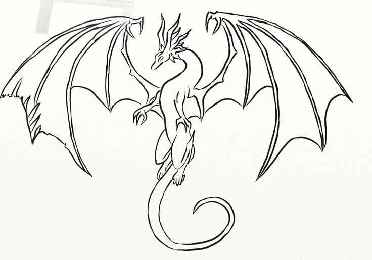 Detail Gambar Drawing Dragon Nomer 10