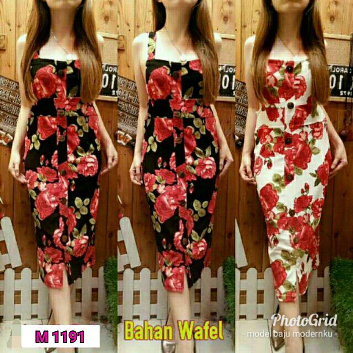 Detail Gambar Dress Motif Bunga Mawar Nomer 39