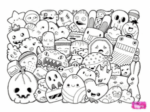 Detail Gambar Dudel Tulis Gambar Doodle Monster Berwarna Nomer 47