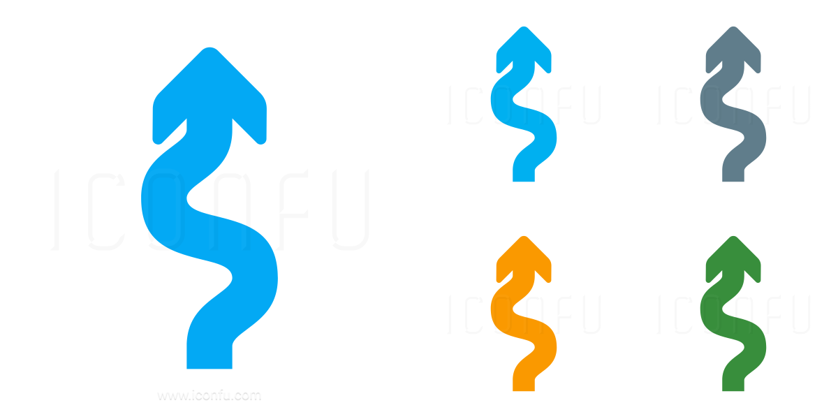 Detail Squiggly Arrow Nomer 16