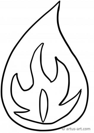 Detail Feuer Ausmalbild Nomer 10
